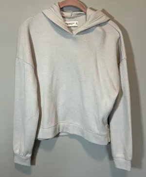 Abercrombie & Fitch Soft‎ AF Cream Hoodie XS thumbnail 1