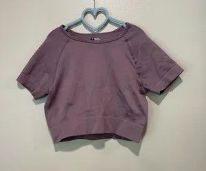 Athletic cropped tee Purple thumbnail 1