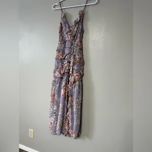 Free People ASTR The Label Kiana Floral Ruched Midi Dress Size XS thumbnail 7