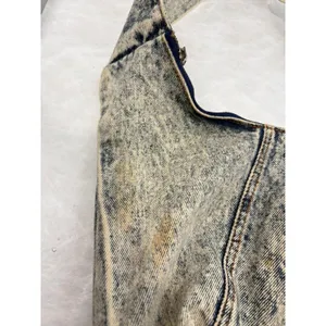 Vintage Y2K 90s Acid Wash Denim Hobo Bag Shane's Logo Retro Slouchy‎ Shoulder thumbnail 3