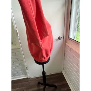 We The Free Free People Mock‎ Neck Relaxed Cropped Sweatshirt Red Large thumbnail 6
