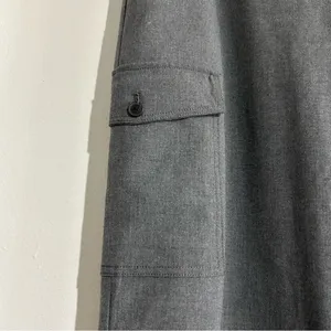 LOFT Cargo Wide Leg Trouser Pants Grey Size 14 Work Office Corpcore thumbnail 3
