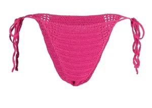 Cult Gaia Alivia Bikini Bottom Crochet Bloom Pink Small NWT thumbnail 1