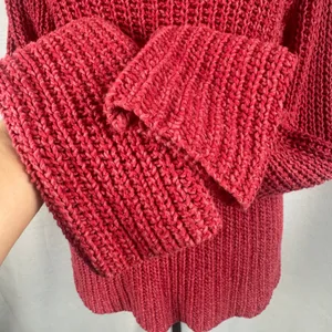 Lauren Jeans Co. Ralph Lauren Red Pink Knit Sweater Long Sleeve Womens‎ Large thumbnail 3