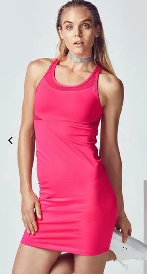 Fabletics Hot Pink Tropez Athletic Dress Size Medium thumbnail 1