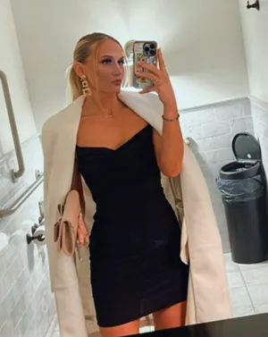 21 Saints Black Mini Dress Size M thumbnail 1