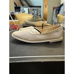 Coach Emilia Mary Jane Ballet Flat Shoes Women Size 8.5 Slip on Chalk Leather thumbnail 3
