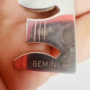 Gucci Gemini 925 Sterling Silver Zodiac Pendant Chain Necklace Made In Italy thumbnail 6
