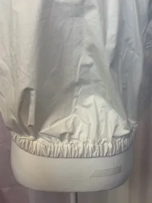 Zara White Sleeveless Button-Down Shirt with Elastic Hem thumbnail 6