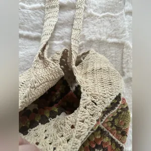 urban outfitters boho crochet woven bag thumbnail 4