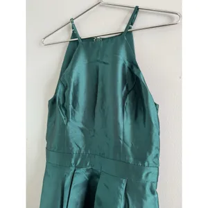 NWT Lulus Broadway Show Emerald Green High Low Satin Gown Size Small thumbnail 5