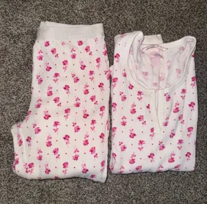 Victoria's Secret Thermal Floral Print Pajama Set thumbnail 1