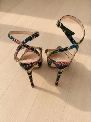 Steve Madden Variety Multi Snake Heels Size 7 New In Box thumbnail 3