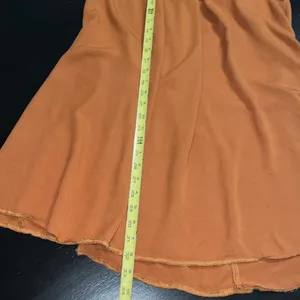 Kirundo Womens‎ Burnt Orange Halter Neck Pleated Mini Dress Rust Size L thumbnail 2