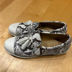 Peter Millar leather loafers shoes snakeskin sz 8 thumbnail 3