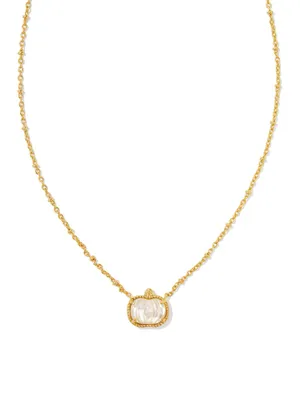 Kendra Scott Short Necklace Gold Tone Ivory MOP thumbnail 4
