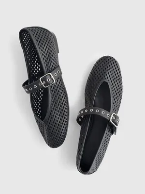 Madewell The Remy Mary Jane Flat in True Black Size 7.5 thumbnail 2