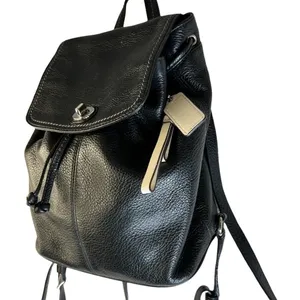 Coach Black Leather Backpack‎ thumbnail 3