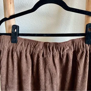 Halara Mid Rise Corduroy Casual Brown Pants thumbnail 4