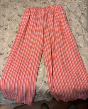 Old navy linen blend striped pants thumbnail 2