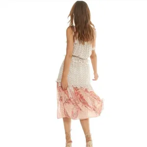 Misa Los Angeles Dionica Midi Floral Tiered Boho Dress Womens M Cottage Core thumbnail 4