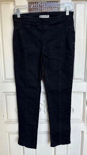 We The‎ Free Black Pull On Seamed Stretch Skinny Jeans Pants Women's Size XS thumbnail 1