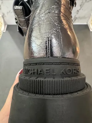MK Colby Crackled Metallic Leather Combat Boot thumbnail 7