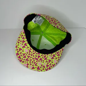 Disney Parks neon green pink hearts Mickey Mouse ears cap hat adult thumbnail 7