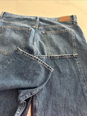 Madewell Low-Slung Straight‎ Jeans medium wash size 31 NWOT thumbnail 10