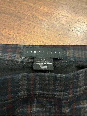 Sanctuary Pants Women’s XS Plaid Dress Pants Skinny thumbnail 2