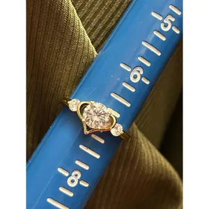 Fashion jewlery gold tone ring size 7 i2 thumbnail 5