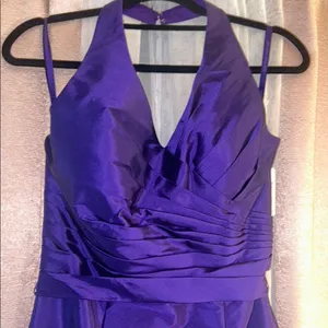 NWT Angelina Faccenda Size 12 Violet Halter Style Dress thumbnail 2