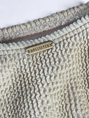 Hollister Cream Ribbed Bikini Set - Size XS thumbnail 12