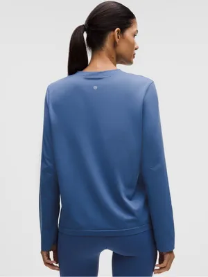 NWT LULULEMON Swiftly Relaxed Long-Sleeve Shirt - blue thumbnail 3