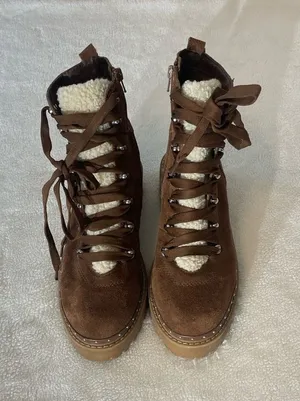 Steve Madden Brown Suede Boots thumbnail 1
