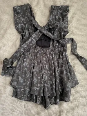 Francesca's Dress Floral Blue thumbnail 2