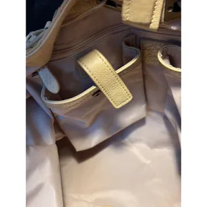 Cole Haan Genevieve Tan Woven Leather Hobo Bag Optical Weave Tassel Shoulder Bag thumbnail 4