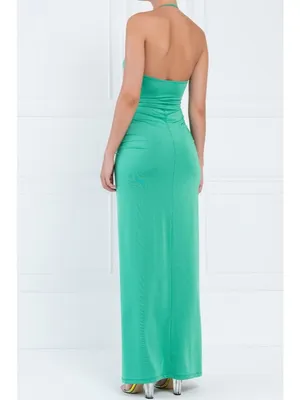 Kikiriki Cut Out Maxi Dress Green Size Medium NWT thumbnail 3