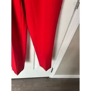 A New day red dress pants high rise size 2 stylish office wear thumbnail 3