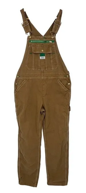 Liberty Overalls Womens L Brown Duck Canvas Carpenter Workwear Utility Gorpcore thumbnail 1