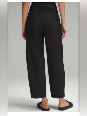 Lululemon City Sleek Barrel Leg Pant Sz 24 in‎ Black Utilitech thumbnail 2
