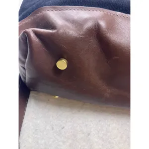 R.Riveter Black Canvas & Brown Leather Crossbody‎ Tote Bag American Handmade thumbnail 8