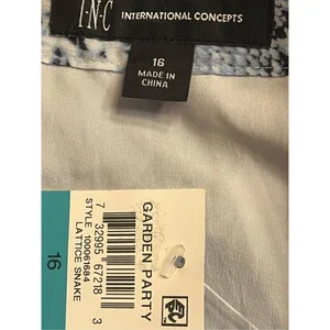 INC ASYMMETRICAL PRINTED SKIRT, Lattice Snake, Size 16 Nwt Retail $90 (3646) thumbnail 4