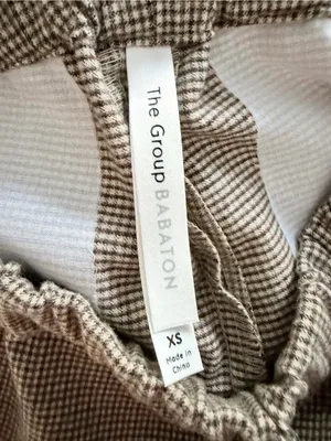 Aritzia The Group by Babaton Plaid Elastic Waist Drawstring Pants thumbnail 3