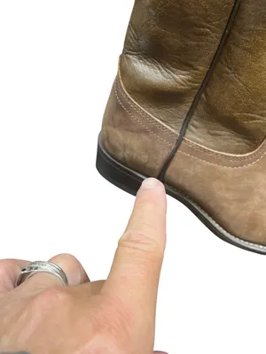 Laredo wms brown leather USA vintage mid calf western boots sz 7M SKU 10-276 thumbnail 16