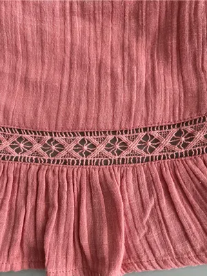 Roxy Textured crochet detailed Peplum Camisole Small thumbnail 7