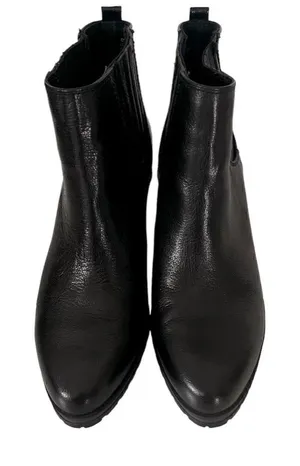 Ellen Tracy Leather Wedge Booties EUC thumbnail 1