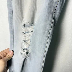 American Eagle Jegging Crop Light Wash Distressed Women's size 4 Regular thumbnail 5