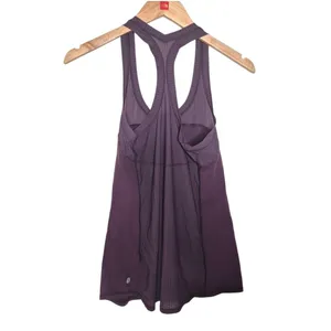Lululemon Cool Racerback II Deep Breath Black Cherry Size Small thumbnail 2