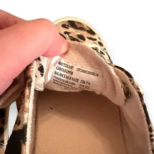 Time & Tru Leopard Print Scrunch Back Slip‎ On Memory Foam Sneakers Sz 7.5 thumbnail 9